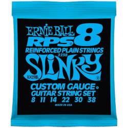 Струни для електрогітари Ernie Ball 2238 RPS-8 Reinforced Extra Slinky 8/38