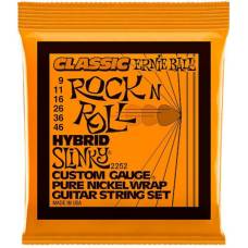 Струни для електрогітари Ernie Ball 2252 Classic Pure Nickel Hybrid Slinky 9/46