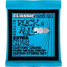 Струны для электрогитары Ernie Ball 2255 Classic Pure Nickel Extra Slinky 8/38