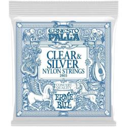 Струни для класичної гітари Ernie Ball 2403 Ernesto Palla Nylon Clear & Silver