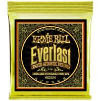 Струни для акустичної гітари Ernie Ball 2554 Everlast 80/20 Bronze Medium 13/56