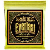 Струни для акустичної гітари Ernie Ball 2554 Everlast 80/20 Bronze Medium 13/56