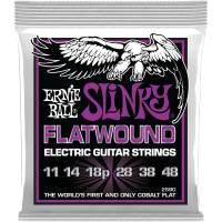Струни для електрогітари Ernie Ball 2590 Power Slinky Flatwound 11/48