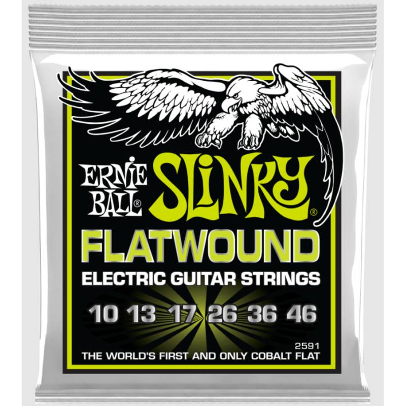 Струни для електрогітари Ernie Ball 2591 Regular Slinky Flatwound 10/46