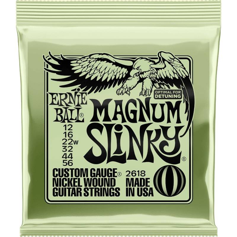 Струны для электрогитары Ernie Ball 2618 Magnum Slinky Nickel Wound 12/56