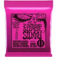 Струни для електрогітари Ernie Ball 2623 7-String Super Slinky Nickel Wound 9/52