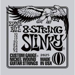 Струни для електрогітари Ernie Ball 2625 8-String Slinky Nickel Wound 10/74