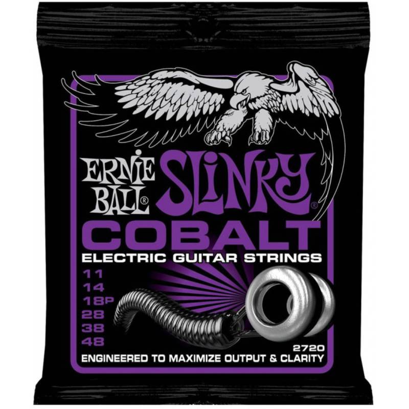 Струны для электрогитары Ernie Ball 2720 Cobalt Slinky 11/48