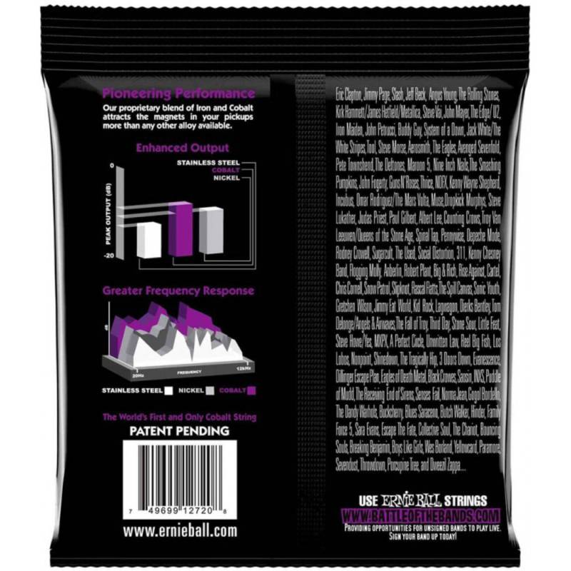 Струны для электрогитары Ernie Ball 2720 Cobalt Slinky 11/48