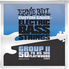 Струны для бас-гитары Ernie Ball 2804 Flatwound Group II 50/105