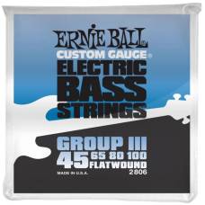 Струны для бас-гитары Ernie Ball 2806 Flatwound Group III 45/100
