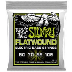 Струны для бас-гитары Ernie Ball 2812 Cobalt Slinky Flatwound 50/105