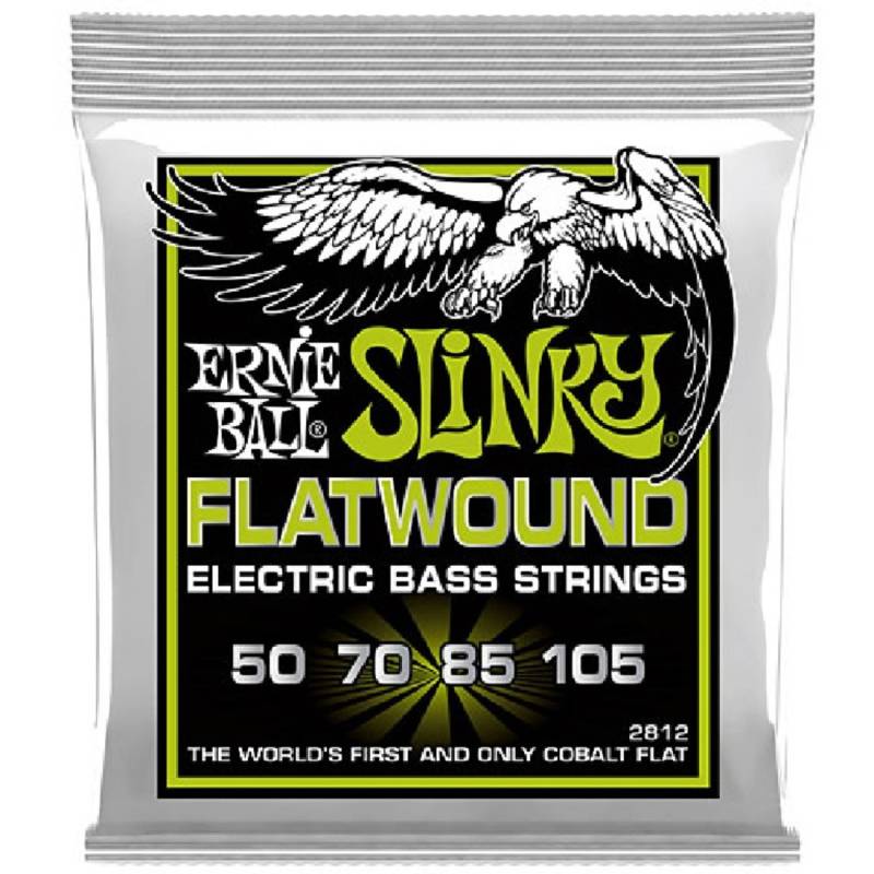Струны для бас-гитары Ernie Ball 2812 Cobalt Slinky Flatwound 50/105