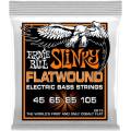 Струни для бас-гітари Ernie Ball 2813 Hybrid Cobalt Slinky Flatwound 45/105