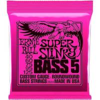 Струны для бас-гитары Ernie Ball 2824 Super Slinky Nickel Wound 5-String 40/125