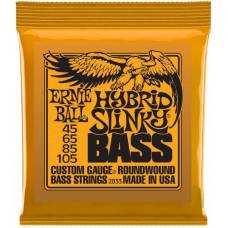 Струни для бас-гітари Ernie Ball 2833 Hybrid Slinky Nickel Wound 4-String 45/105