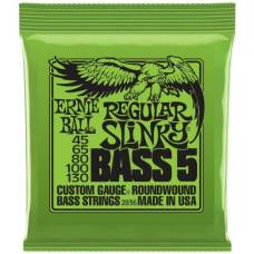 Струны для бас-гитары Ernie Ball 2836 Regular Slinky Nickel Wound 5-String 45/130