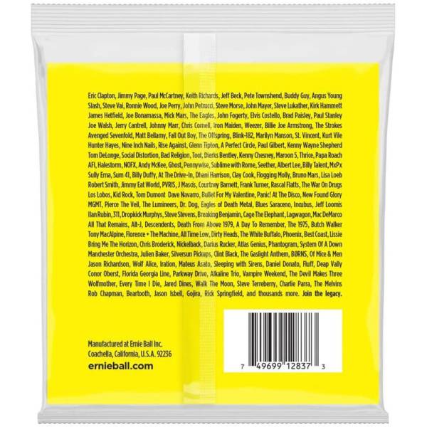 Струни для бас-гітари Ernie Ball 2837 6 String Slinky Nickel Wound 20w/90