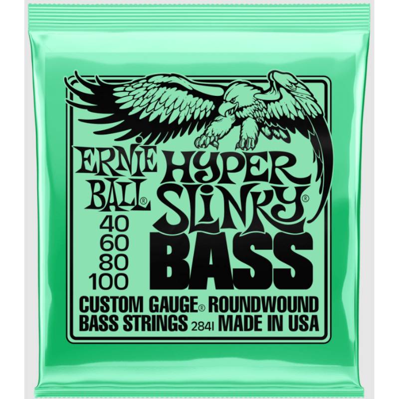 Струны для бас-гитары Ernie Ball 2841 Hyper Slinky Bass Nickel Wound 40/100