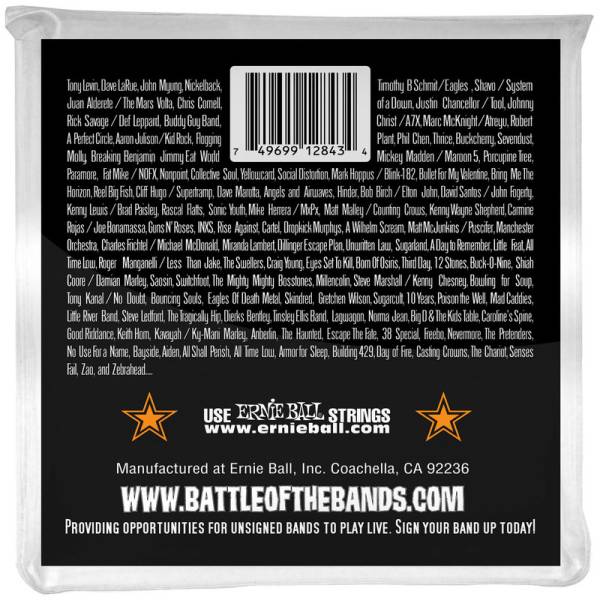 Струни для бас-гітари Ernie Ball 2843 Hybrid Slinky Stainless Steel 45/105