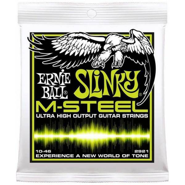 Струны для электрогитары Ernie Ball 2921 M-Steel Regular Slinky 10/46