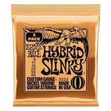 Струны для электрогитары 3 Sets Ernie Ball 3222 Hybrid Slinky Nickel Wound 9/46