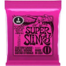 Струны для электрогитары 3 Sets Ernie Ball 3223 Super Slinky Nickel Wound 9/42