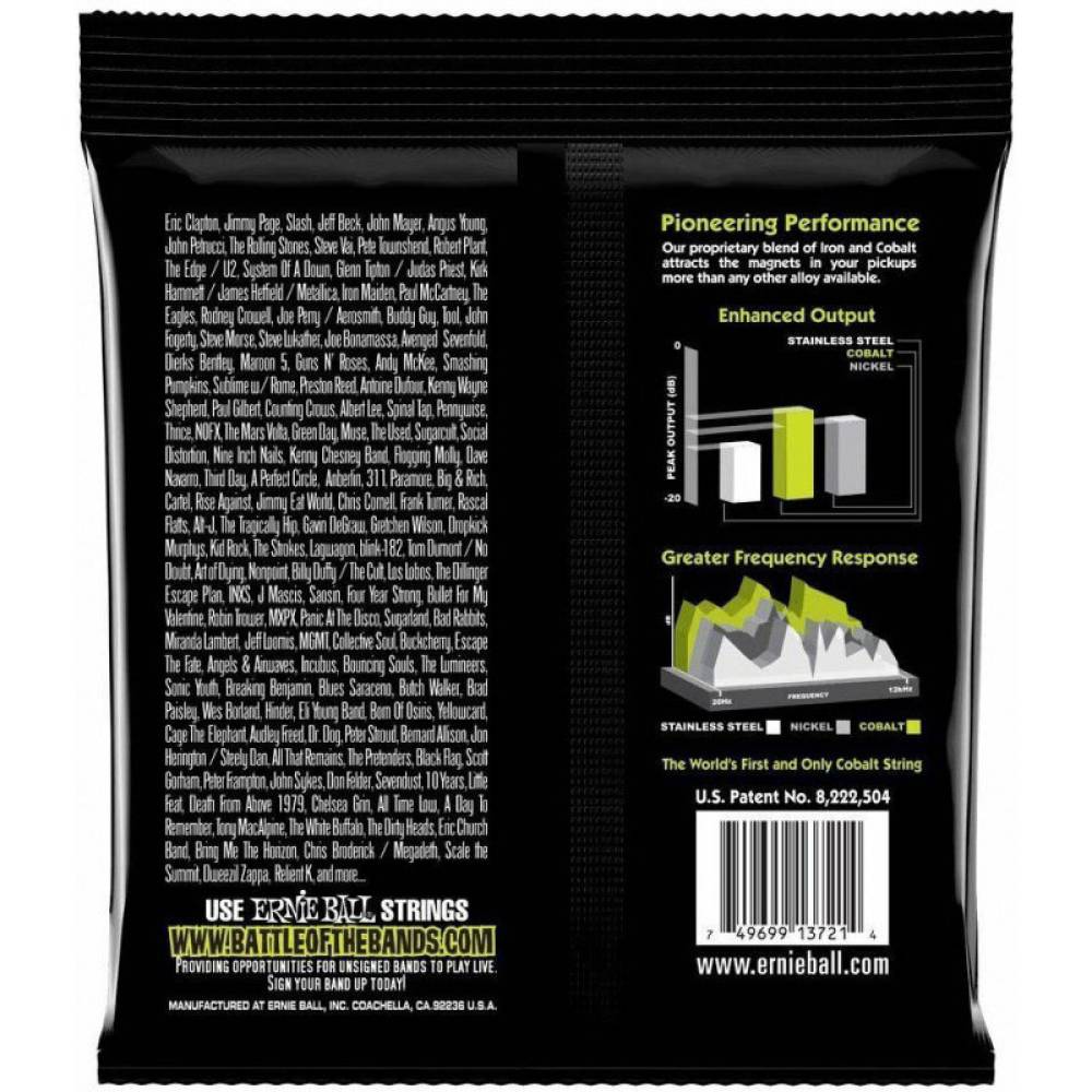Струни для електрогітари 3 Sets Ernie Ball 3721 Cobalt Slinky 10/46