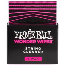 Очищаючі серветки для струн Ernie Ball 4277 Wonder Wipes String Cleaner (6 шт.)