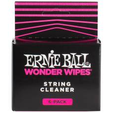 Очищаючі серветки для струн Ernie Ball 4277 Wonder Wipes String Cleaner (6 шт.)