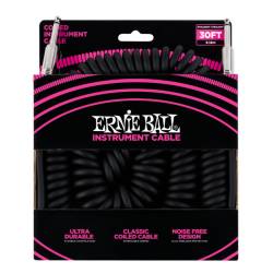Інструментальний кабель Ernie Ball 6044 Coiled Instrument Cable Straight/Straight - Black 9м (30ft)