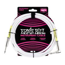 Інструментальний кабель Ernie Ball 6049 Classic Instrument Cable Straight/Angle - White 3м (10ft)