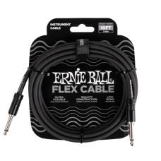 Інструментальний кабель Ernie Ball 6434 Flex Cable Black 3м (10ft) Straight/Straight