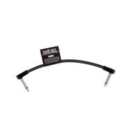 Кабель инструментальный Ernie Ball 6439 Flex Patch Cable 6in - Black - Single (15см)