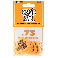 Медиаторы Ernie Ball 9190 Orange Everlast Guitar Player's Pack 0.73 mm (12 шт.)