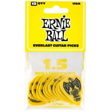Медіатори Ernie Ball 9195 Yellow Everlast Guitar Player's Pack 1.5 mm (12 шт.)