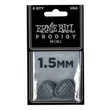 Медіатори Ernie Ball 9200 Black Mini Prodigy Picks 6-Pack 1.5 mm (6 шт.)