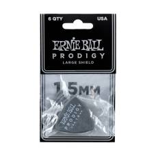 Медіатори Ernie Ball 9332 Black Large Shield Prodigy Picks 6-Pack 1.5 mm (6 шт.)