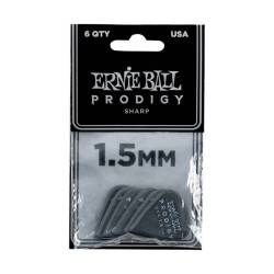 Медіатори Ernie Ball 9335 Black Sharp Prodigy Picks 6-Pack 1.5 mm (6 шт.)