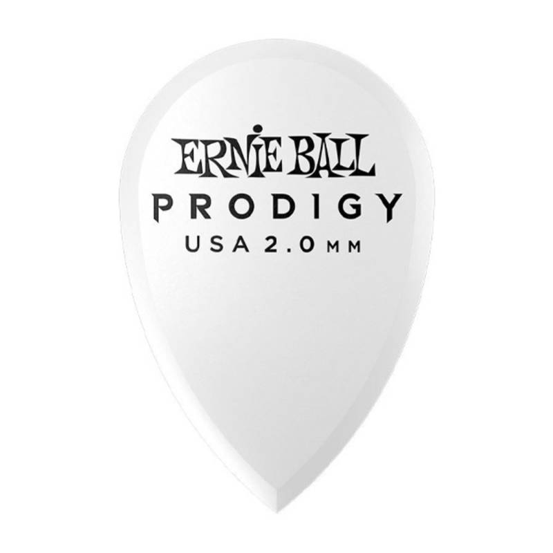 Медиаторы Ernie Ball 9336 White Teardrop Prodigy Picks 6-Pack 2.0 mm (6 шт.)