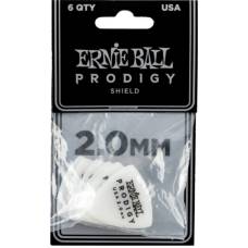 Медіатори Ernie Ball 9337 White Large Shield Prodigy Picks 6-Pack 2.0 mm (6 шт.)