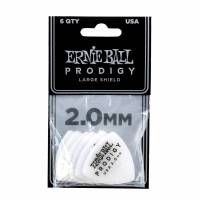Медіатори Ernie Ball 9338 White Large Shield Prodigy Picks 6-Pack 2.0 mm (6 шт.)