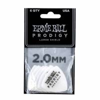 Медиаторы Ernie Ball 9338 White Large Shield Prodigy Picks 6-Pack 2.0 mm (6 шт.)