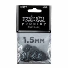 Медіатори Ernie Ball 9342 Black Multipack Prodigy Picks 6-Pack 1.5 mm (6 шт.)