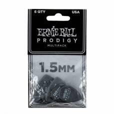 Медіатори Ernie Ball 9342 Black Multipack Prodigy Picks 6-Pack 1.5 mm (6 шт.)