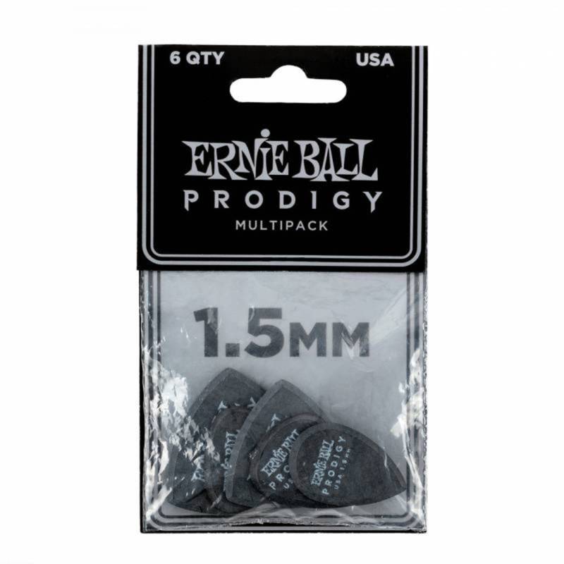Медіатори Ernie Ball 9342 Black Multipack Prodigy Picks 6-Pack 1.5 mm (6 шт.)