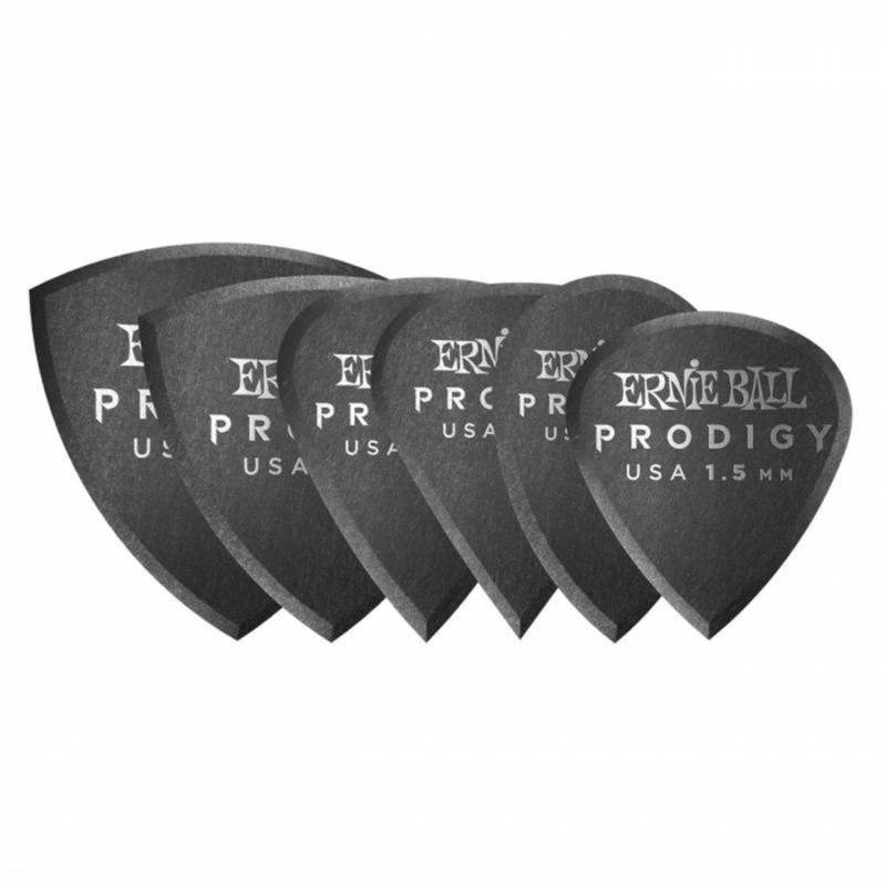 Медіатори Ernie Ball 9342 Black Multipack Prodigy Picks 6-Pack 1.5 mm (6 шт.)