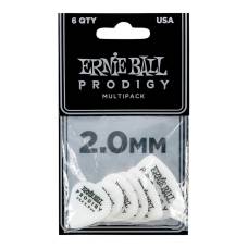 Медиаторы Ernie Ball 9343 White Multipack Prodigy Picks 6-Pack 2.0 mm (6 шт.)