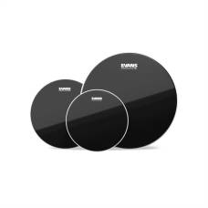 Пластик для тома Evans BLACK CHROME Rock Tom Pack (10", 12", 16") (3 шт.)