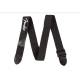 Ремень  универсальный Fender Black Polyester Guitar Strap White Logo